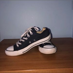 Navy Blue Low Top Converse